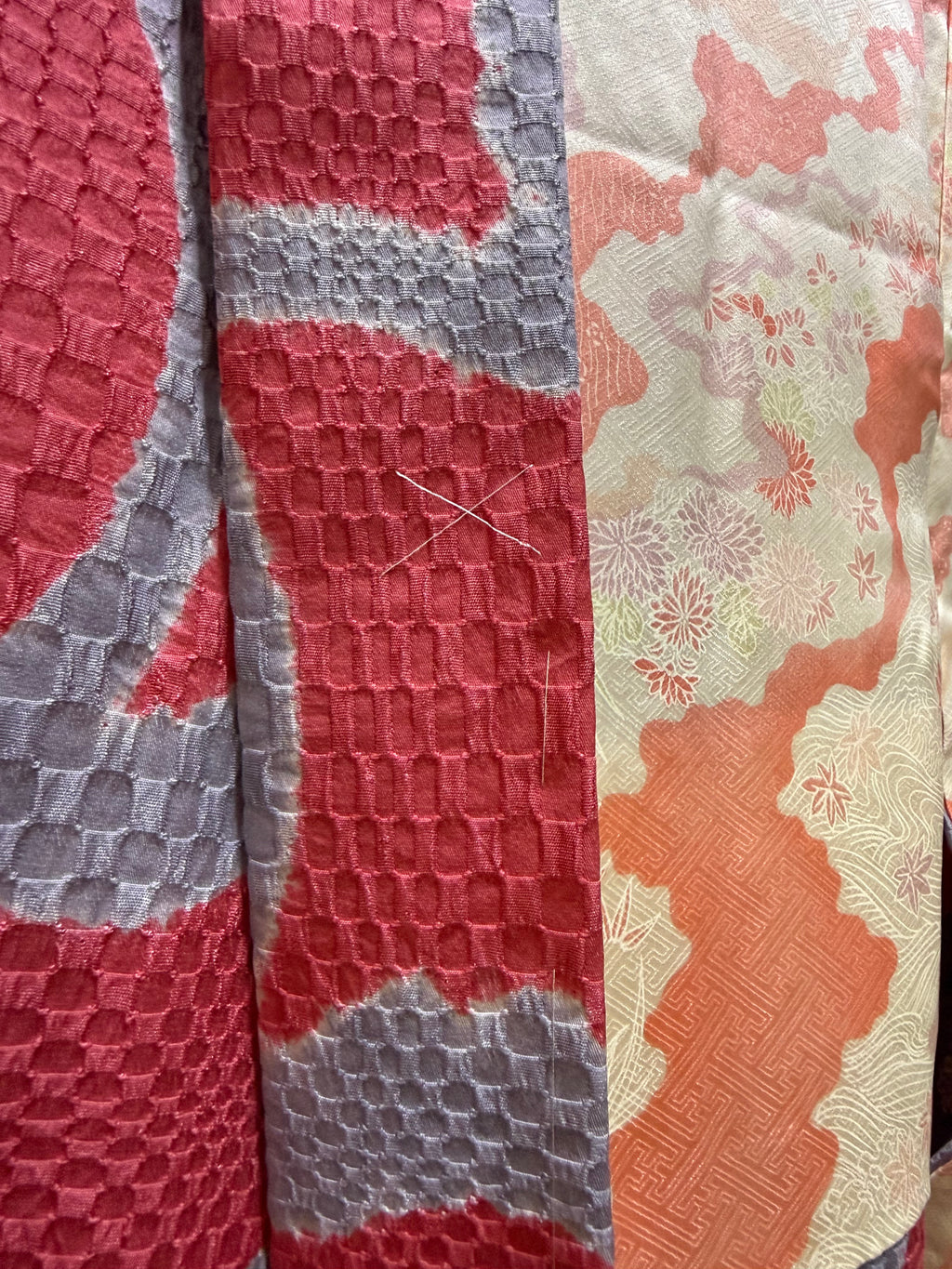 Reversibile bordeaux e grigio