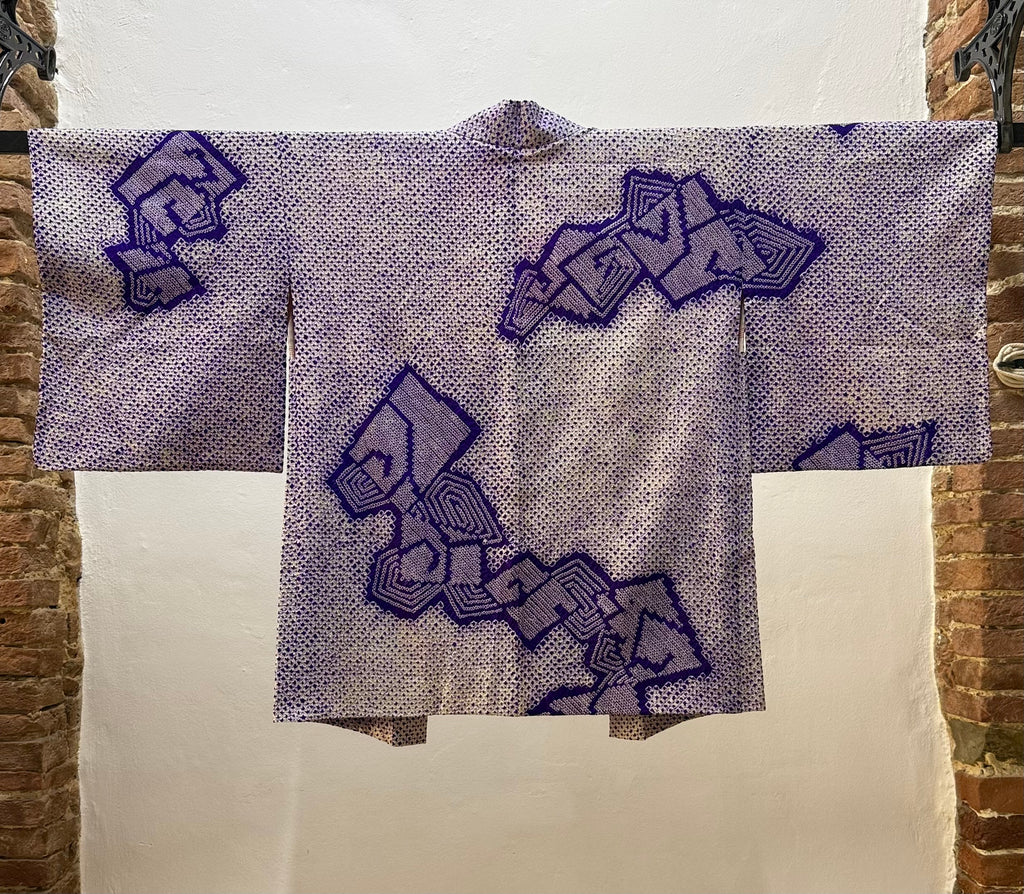 Shibori viola reversibile