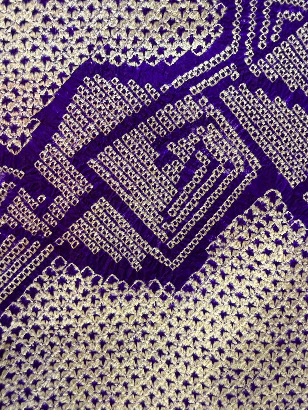 Shibori viola reversibile