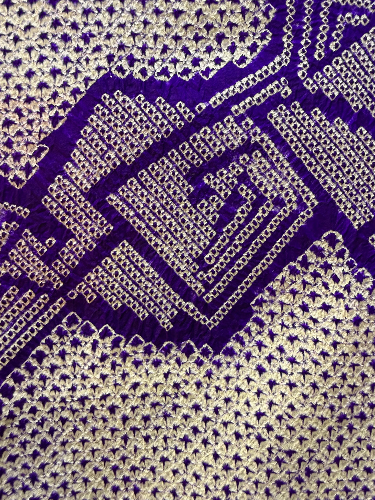 Shibori viola reversibile