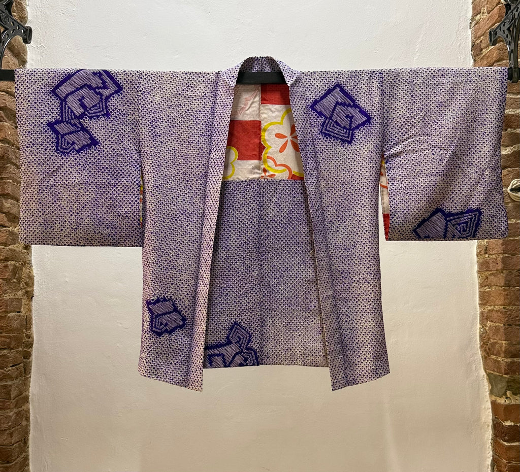 Shibori viola reversibile