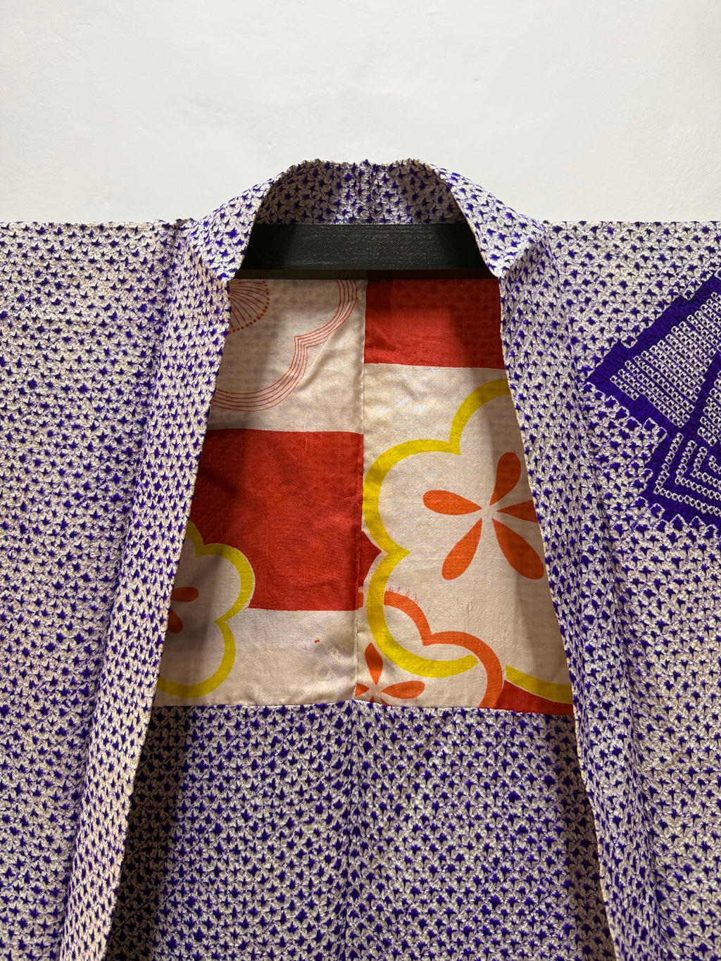 Shibori viola reversibile