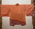 Shibori bicolore arancione