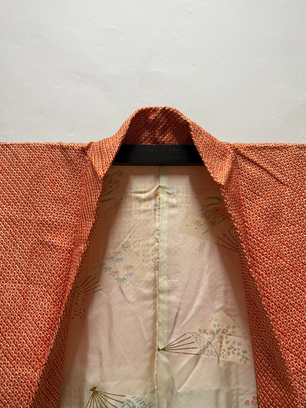 Shibori bicolore arancione