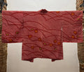 Rosso con fiori colorati shibori