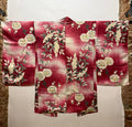 Seta intrecciata rosa vintage con motivi floreali